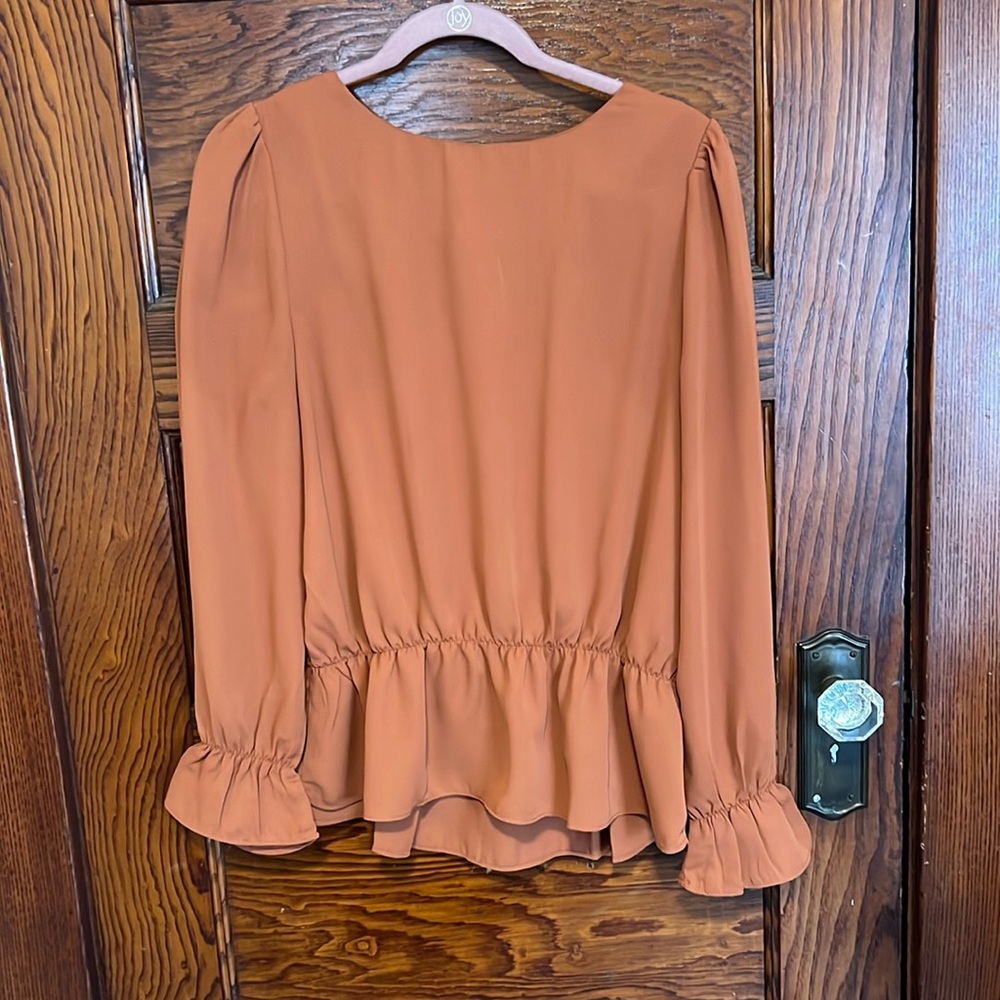 Pumpkin Long Sleeve Blouse